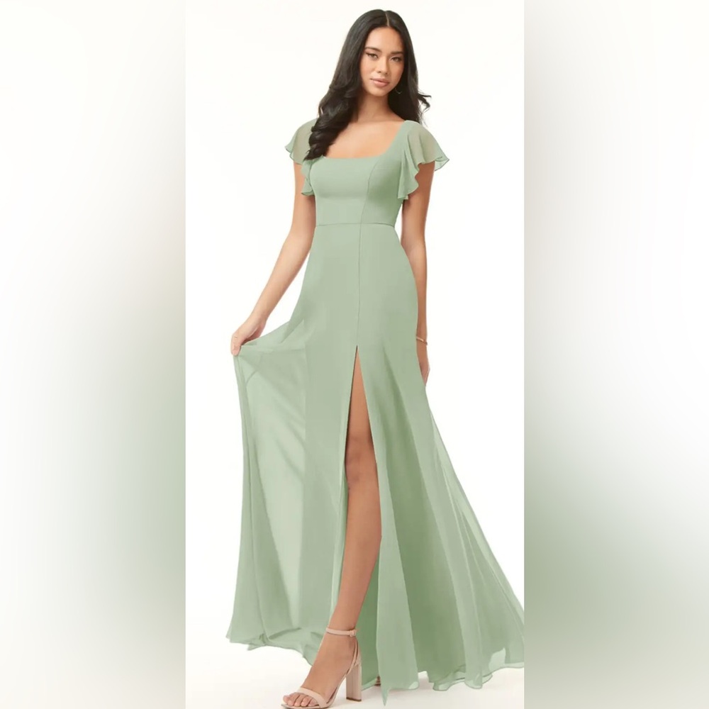 Sage Green Bridesmaid Azazie Dress